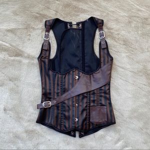 ⭐️SOLD🌟 Brown and Black Striped Corset